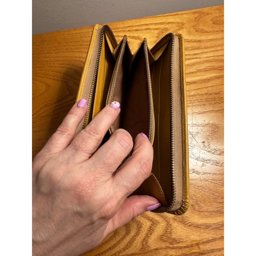 Celine Beige Coated Canvas Long Zip Wallet - Picture 9 of 10
